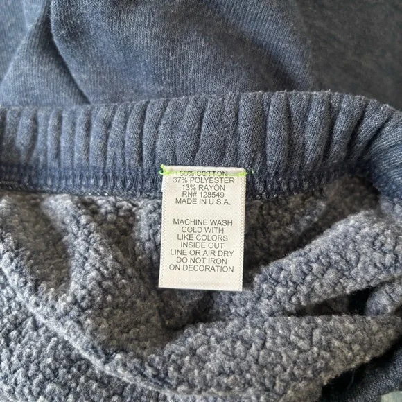 Aviator Nation 5 Stripe Sweatpants Diagonal Joggers Navy Rainbow Neon Size Small - Picture 6 of 6